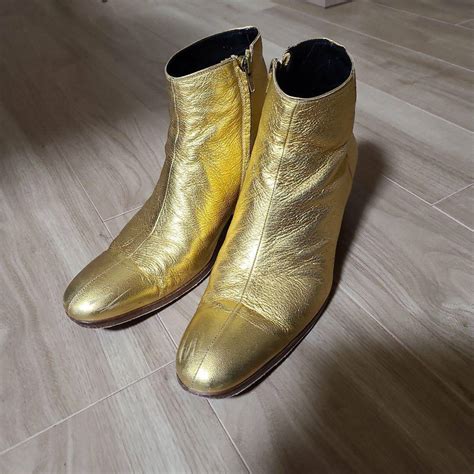 dior homme gold boots for sale